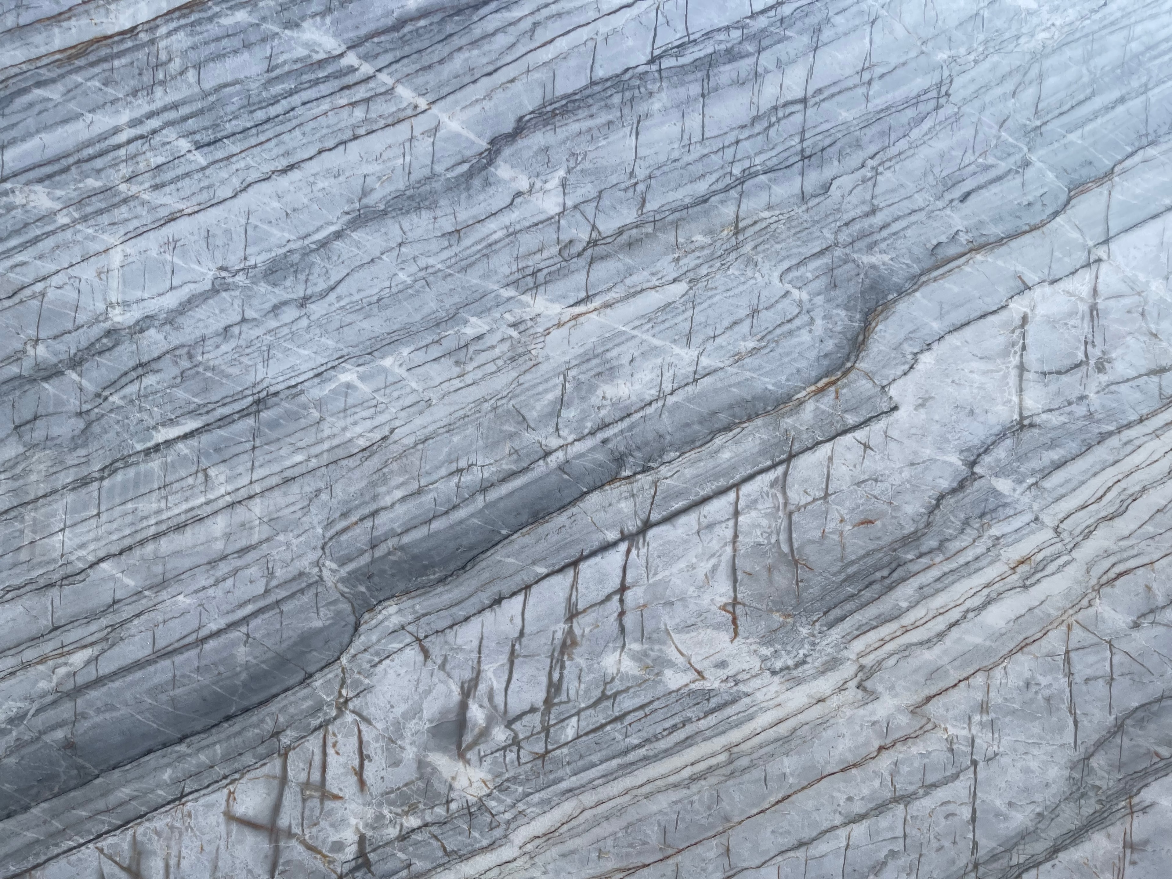 Essenza Blue 3cm · Polished slab, full view