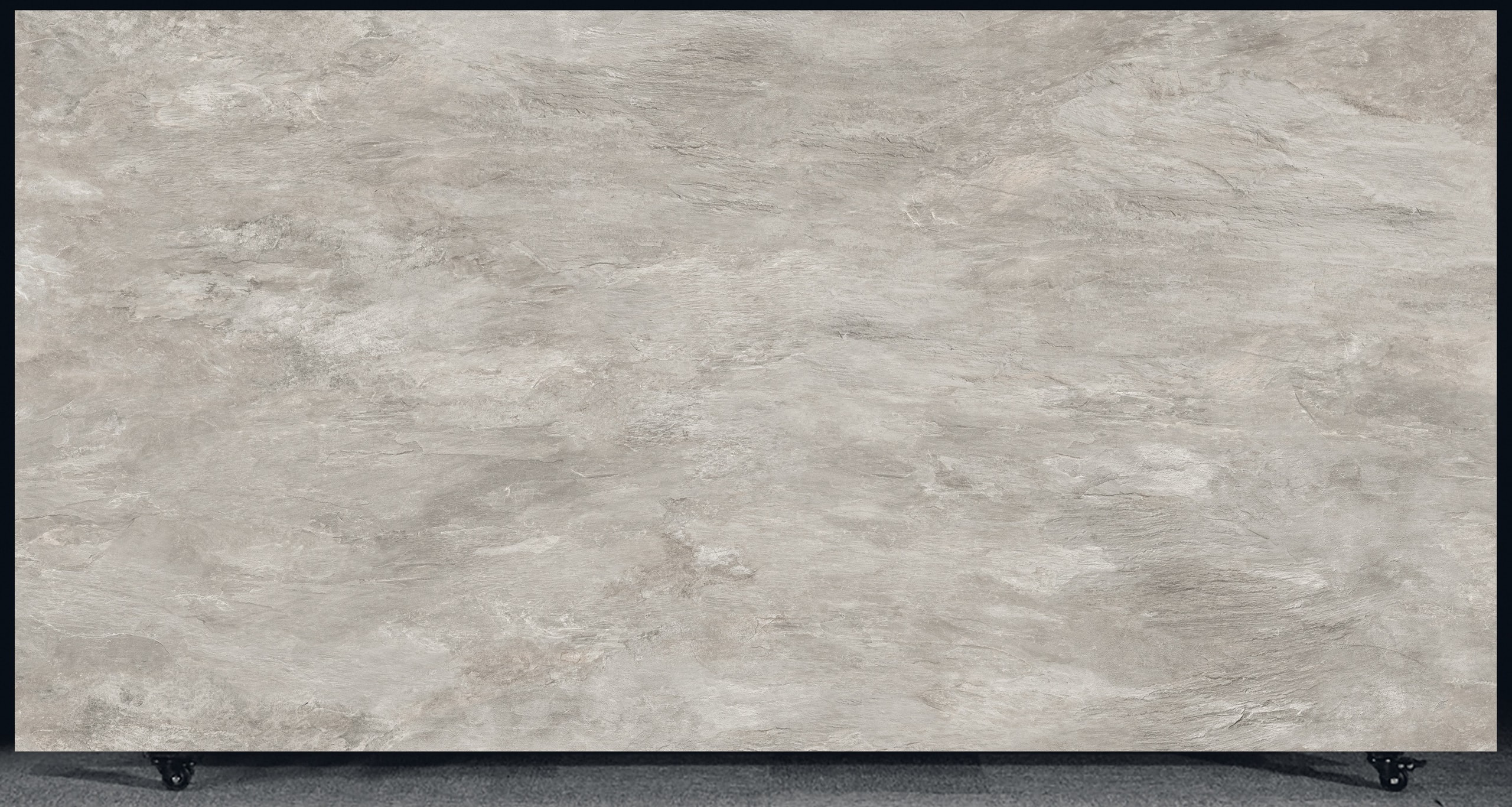 FLORIM Stone Gris Matte 1.2cm · Matte · 127" × 63" slab, full view
