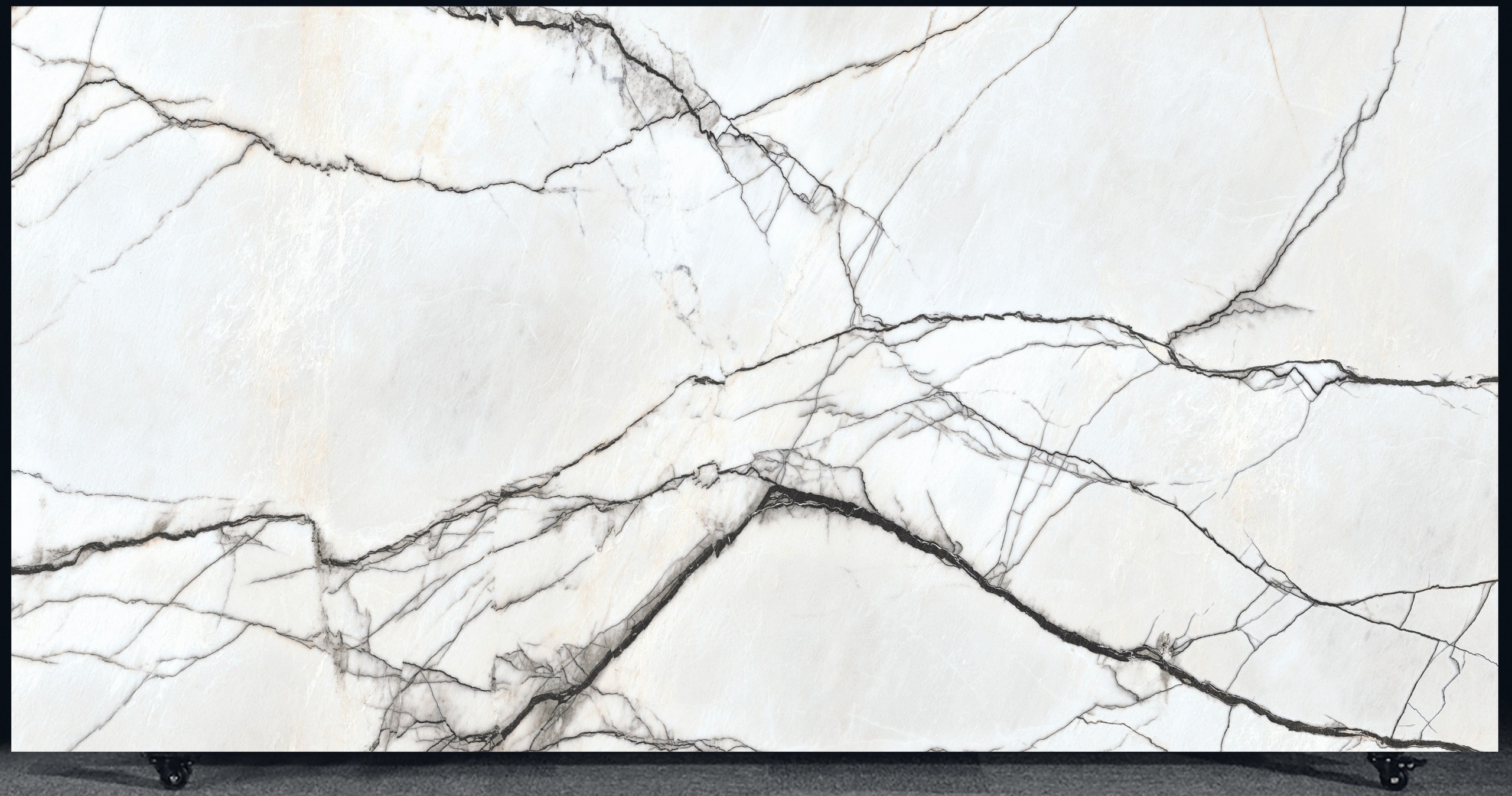 FLORIM Breach Glossy 1.2cm · Glossy · 127" × 63" slab, full view