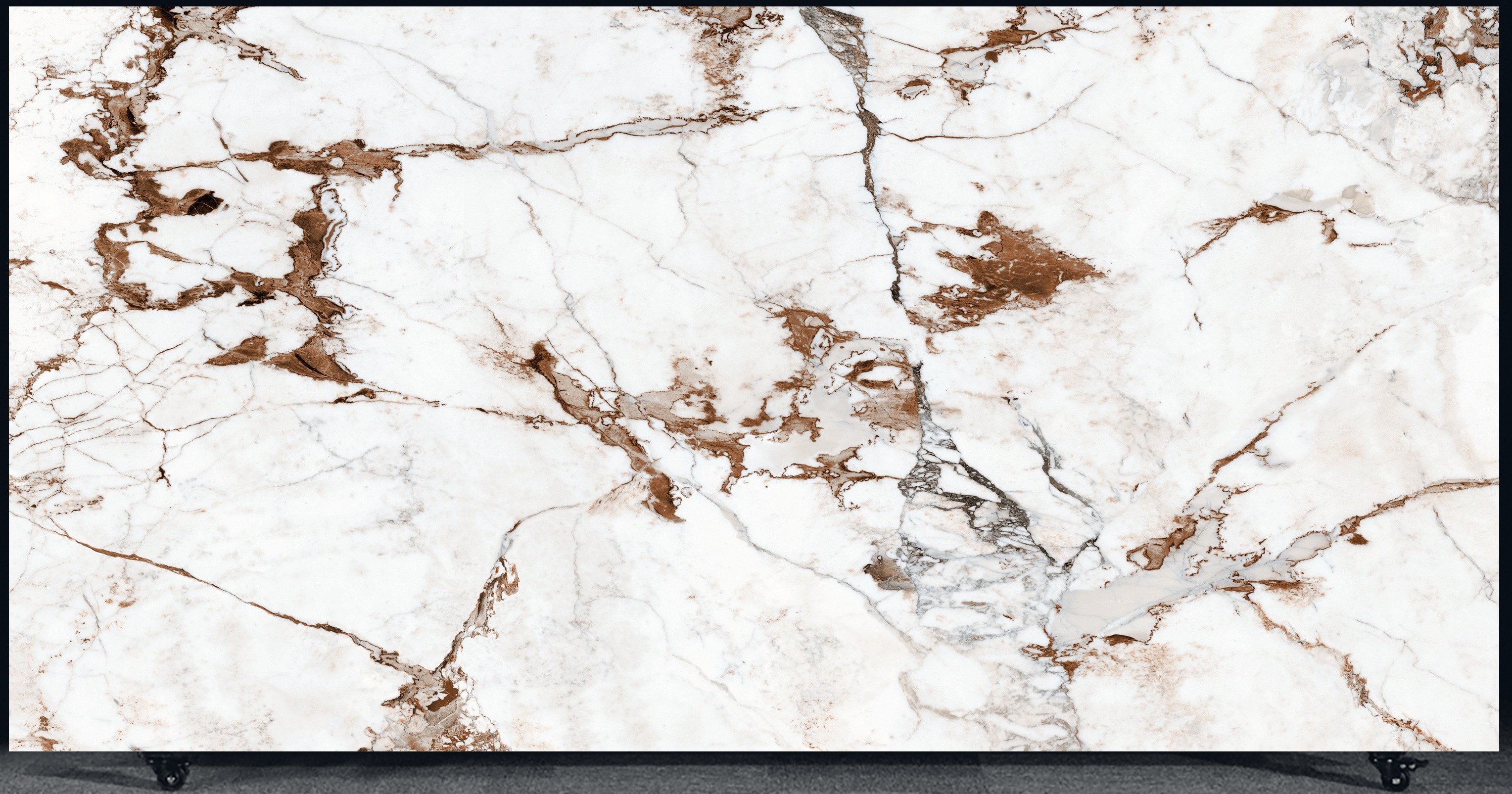 FLORIM Capraia Silk 1.2cm · Matte · 127" × 63" slab, full view