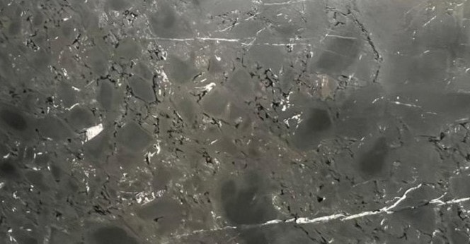 Obsidian Leathered 2cm · Leathered slab, full view