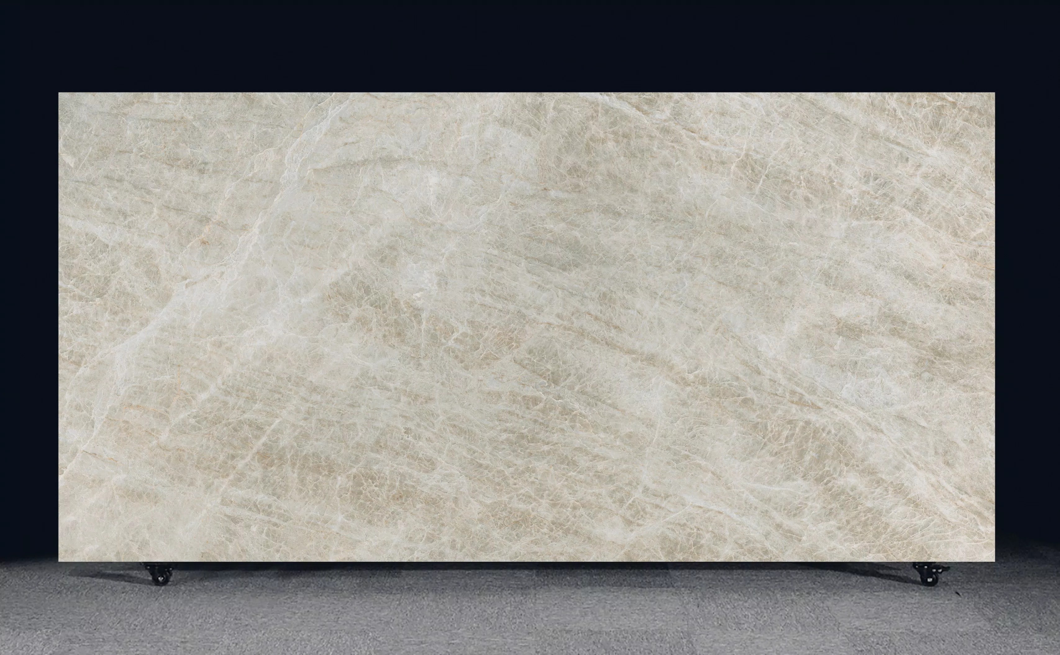 FLORIM Yamuna Opal Glossy 1.2cm · Polished · 127" × 63" slab, full view